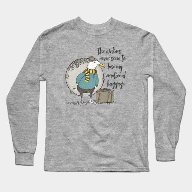 Emotional Baggage Long Sleeve T-Shirt by yaywow